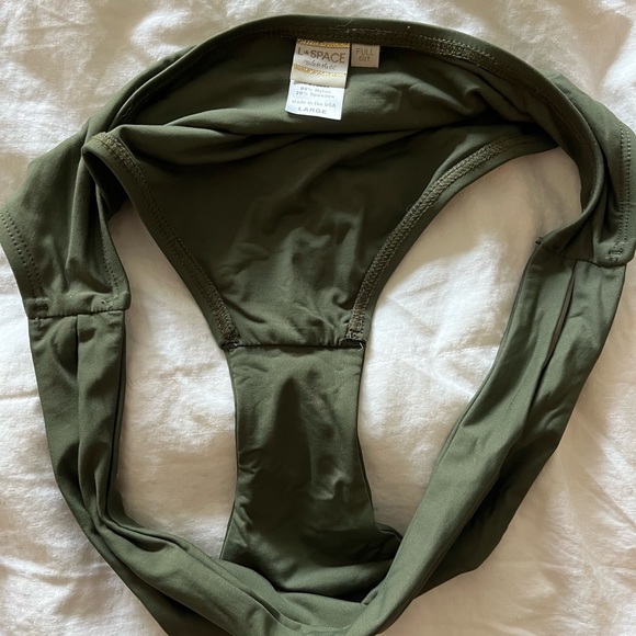 L*Space Estella bikini bottom - full cut - Fern green - Large - Picture 7 of 7